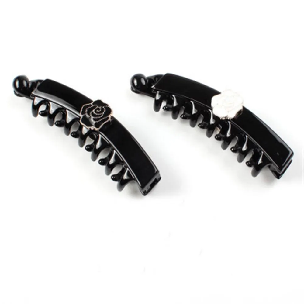 

Women Camellia Big Banana Claws Hairpins Hair clips Fashion Korean Lady Girl Head wear Accessories Wholesale Office Lady Adult