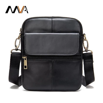 

MVA men shoulder bag casual retro messenger bag high-quality small shoulder bag fashionable first layer cowhide men's bag