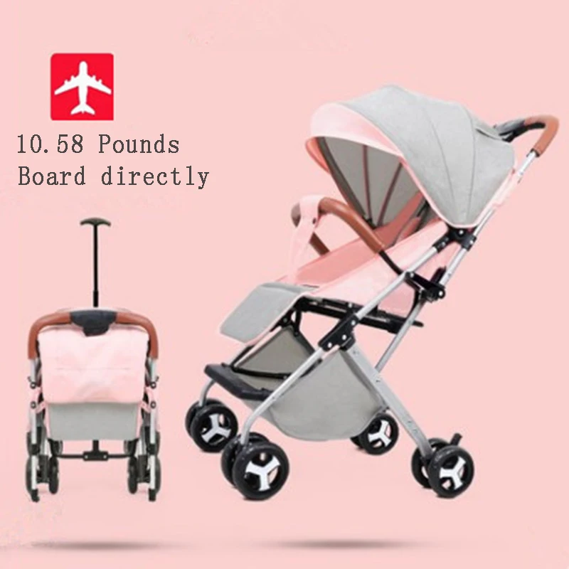 Baby trolley ultra-light, portable and easy to fold baby pocket umbrella trolley umbrella stroller