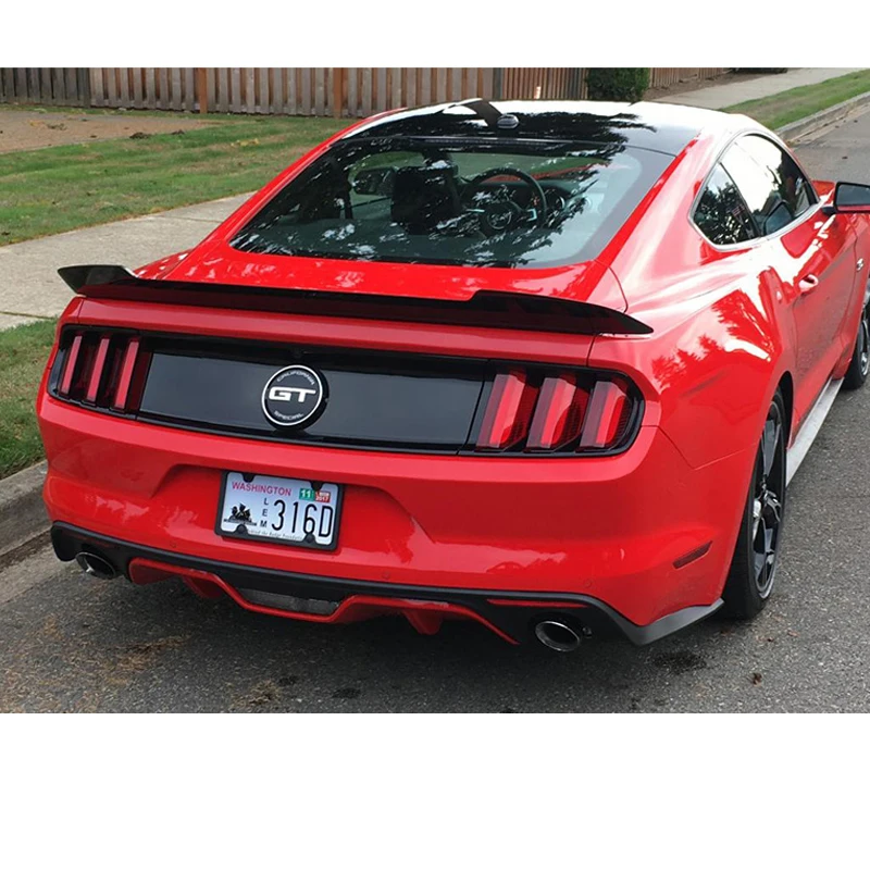 Подходит для Ford Mustang задний спойлер ММД 2 двери Mustang черное углеродное волокно заднее крыло спойлера