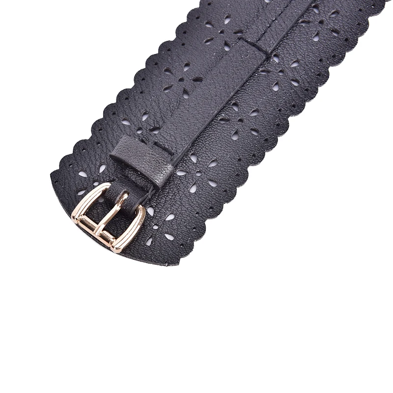 1 шт., пояс из искусственной кожи коричневого цвета, Ретро стиль, полый ремень для женщин, женские ремни для платья, Роскошные Металлические пряжки, широкий пояс, декоративный
