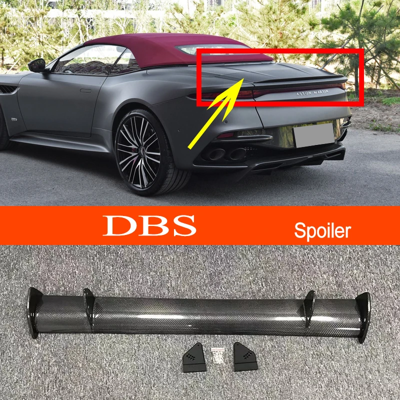 

Спортивный спойлер для заднего багажника автомобиля для Aston Martin DBS из углеродного волокна/FRP GT-style