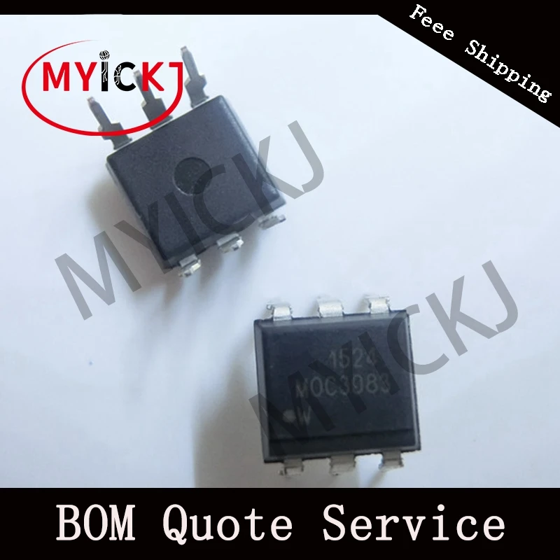 10 шт. MOC3083 6-Pin через ноль Оптоизоляторы Triac драйвер Выход микросхема DIP6