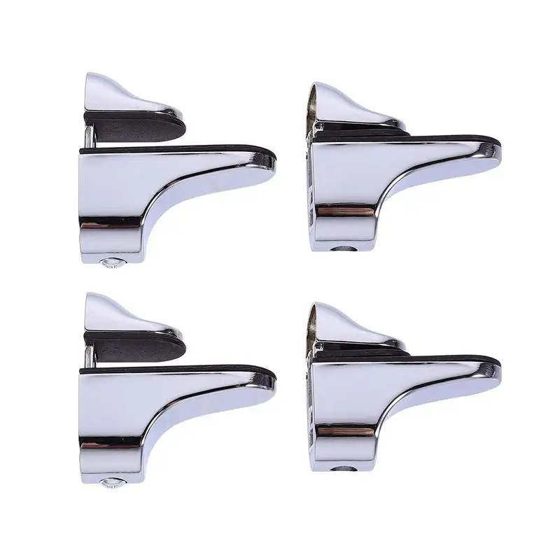 New 4Pcs Wall Mounted Adjustable Glass Shelf Clip Clamp Bracket Support JAP 