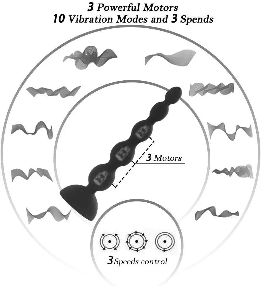 Günstig APHRODISIA 3 Geschwindigkeit 10 Modus Drahtlose Fernbedienung Vibrator Anal Perlen Butt Plug G Spot Vibrator Prostata Sex Spielzeug Dropshipping.