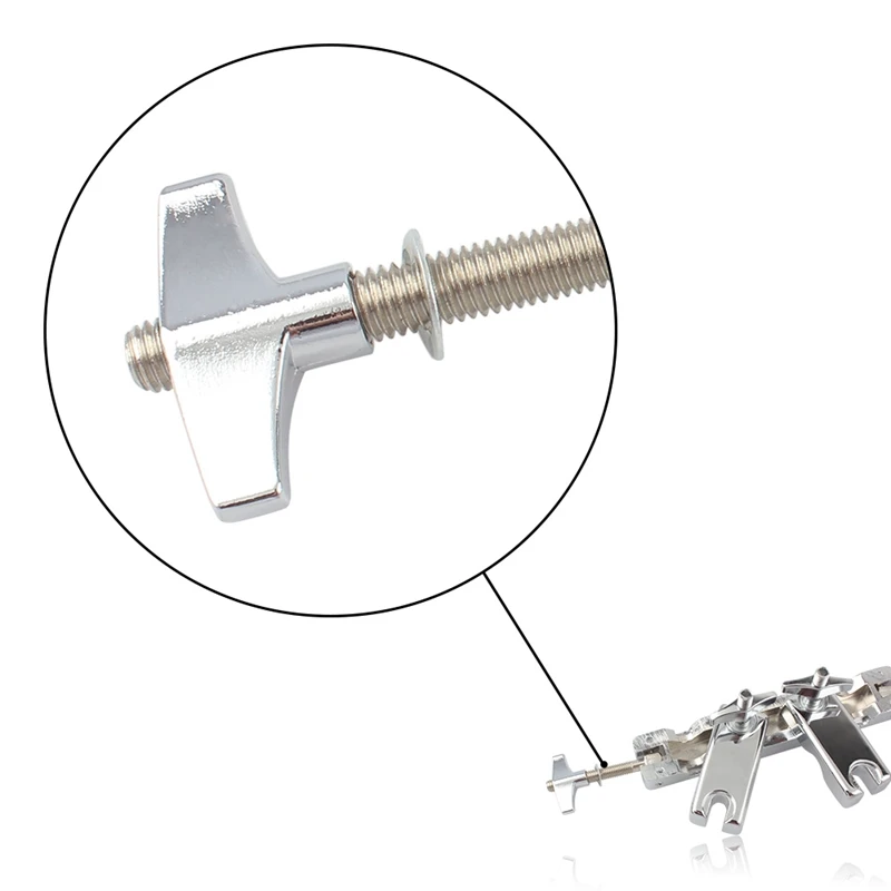 1Pcs Iron Connecting Clamp Holder Bracket Rod Percussion Drum Set for Cowbell Accessory Drum Set Professional