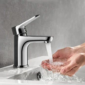

JIAYUN Bathroom Bowl Vessel Sink Lavatory Faucet Single Handle Basin Faucet One Hole Deck Mount Tall Body Chrome plated