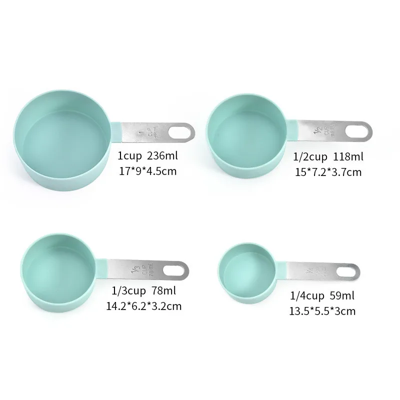 4PCS/Set Plastic Measuring Cup 6