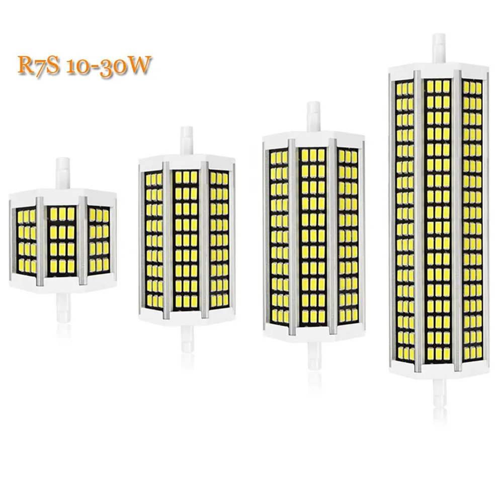 Светодиодный прожектор R7S J78 118 135 189 110 220 В 10 Вт 20 25 30 светодиодный SMD 5730 с высоким