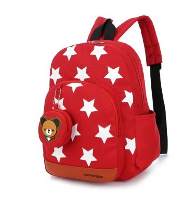 

Toddler Kids Backpack with Straps Polyester Waterproof Star Large Capacity Travel School Backpack Bag for Teens Girls Boys