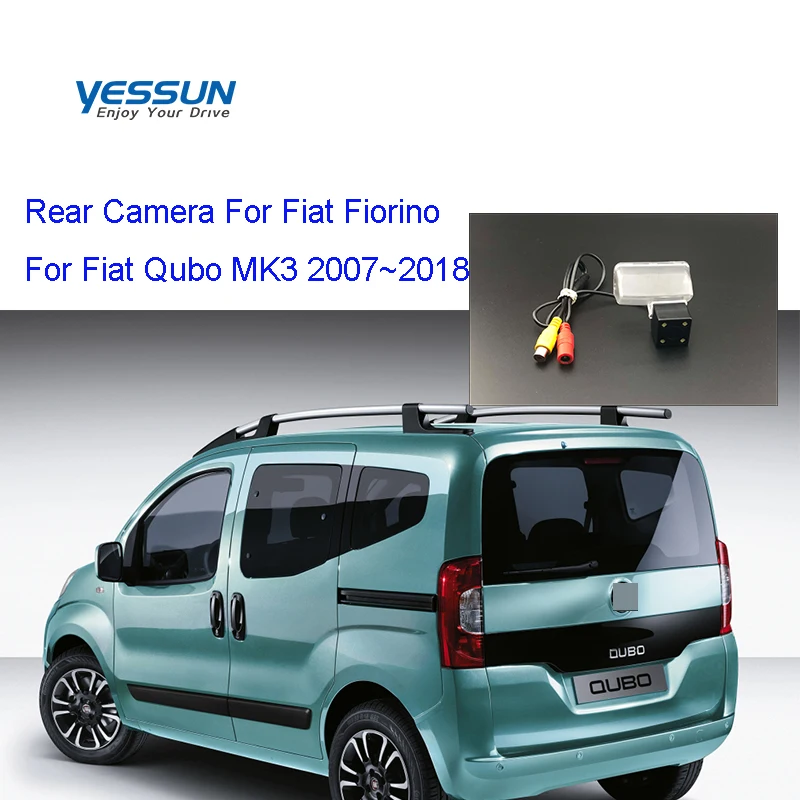 Камера заднего вида Yessun 4 светодиода ночного видения 170 градусов HD для Fiat Fiorino Qubo MK3