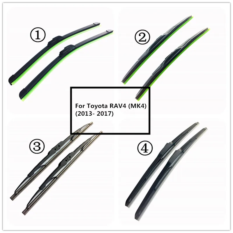LUYA Four kinds of Wiper Blade Car windshield wiper For Toyota RAV4 (MK4) (2013- 2017) size:26" & 16" | Автомобили и