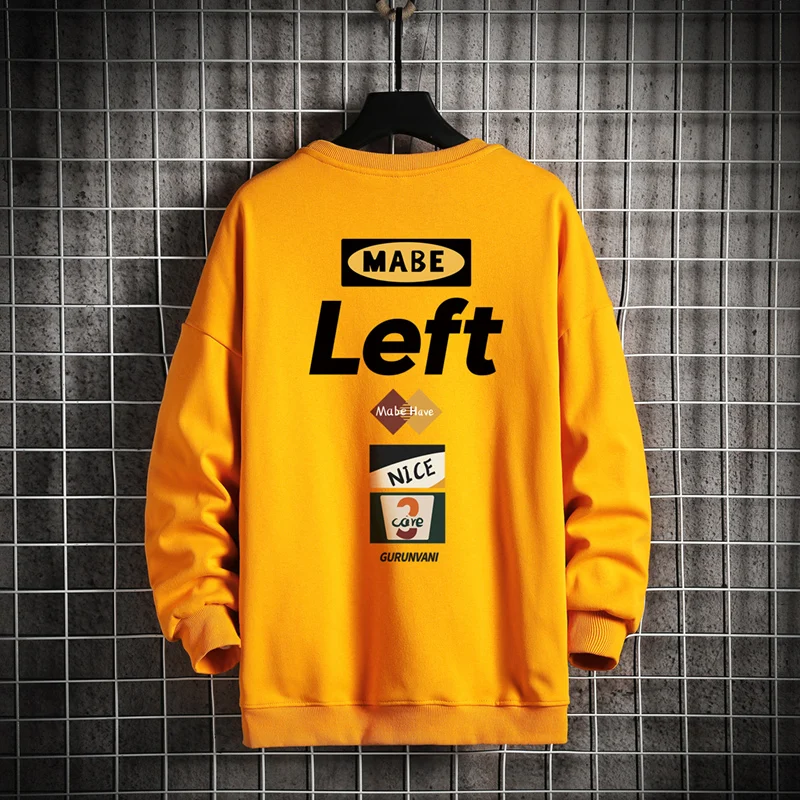 

Hot selling Mens Crewneck Sweatshirt Men 2021 Spring Oversized Japanese Streetwear Sweatshirts Hip Hop White Hoodie Men Hoodies