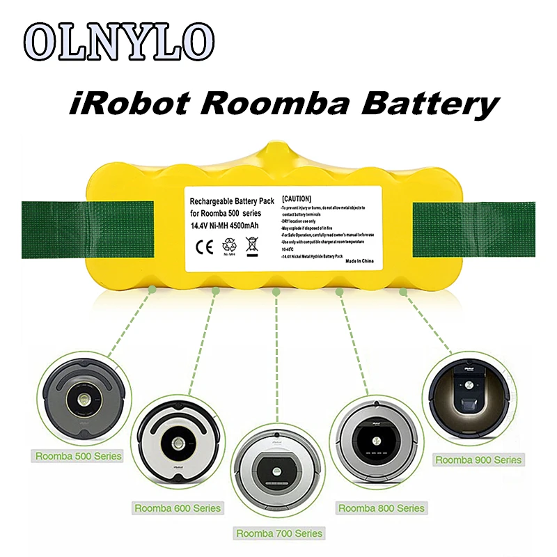 Для iRobot Roomba 14 4 V Батарея для пылесос 500 530 570 580 600 630 650 700 800 980 R3 Перезаряжаемые |