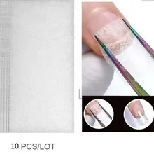 50 компл./лот 10 шт./компл. шелковое волокно Стекло форма ногтей Акриловые Советы Extension волокон Стекло наращивание ногтей волокна наклейки на автомобиль