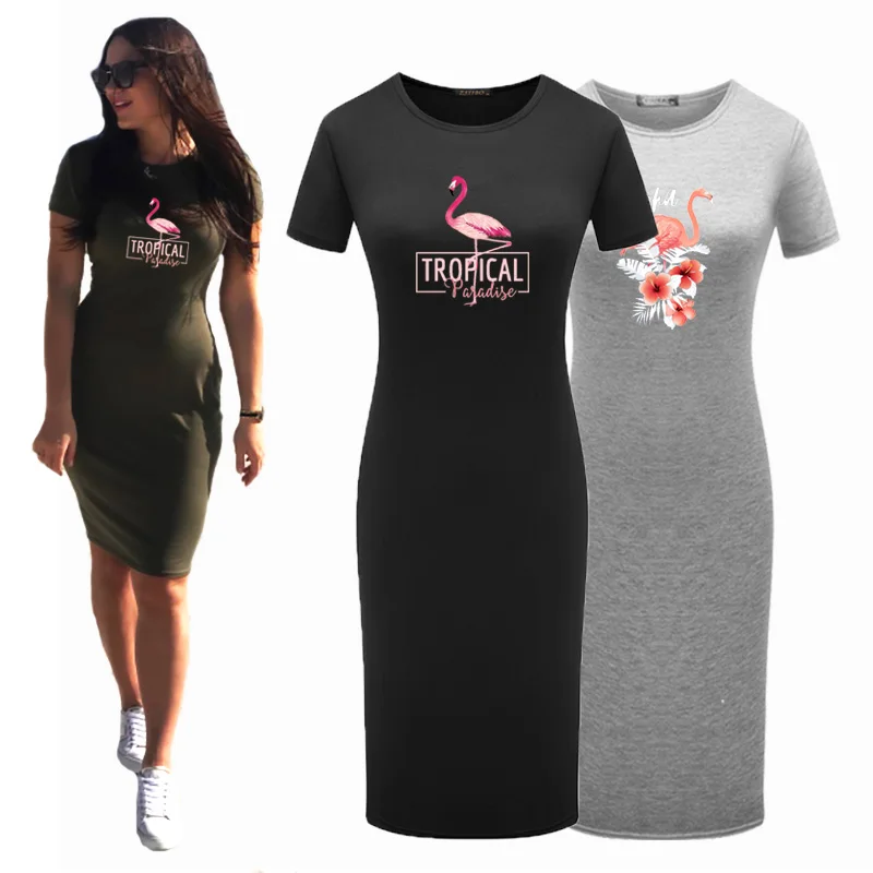 

Summer Sexy Bodycon Sundresses Cartoon Short Sleeve Kawaii Women Dress Club Party Package Hip Dresses for Women
