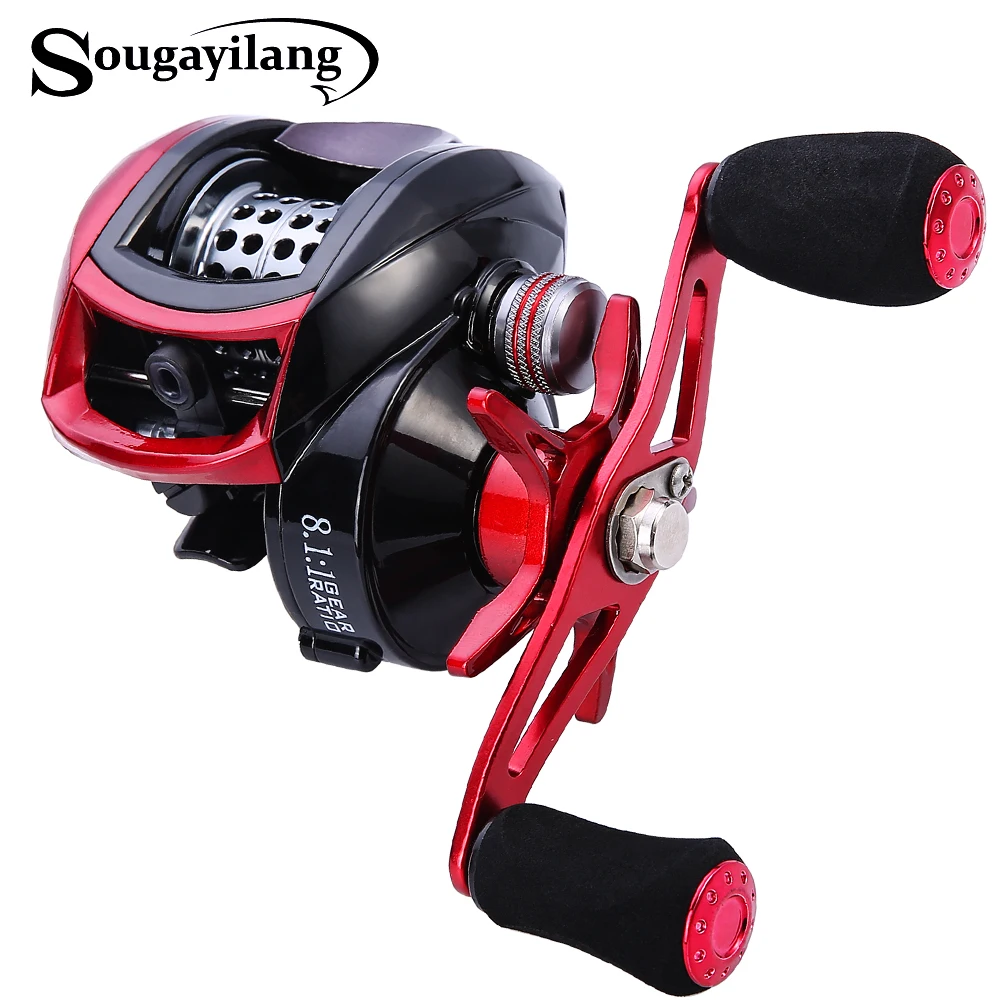 Sougayilang 12+ 1BB катушка для baitcasing с левой/правой рукой, катушка для литья, катушка для ловли рыбы с максимальным сопротивлением 10 кг, колеса, снасти для ловли окуня, Pesca