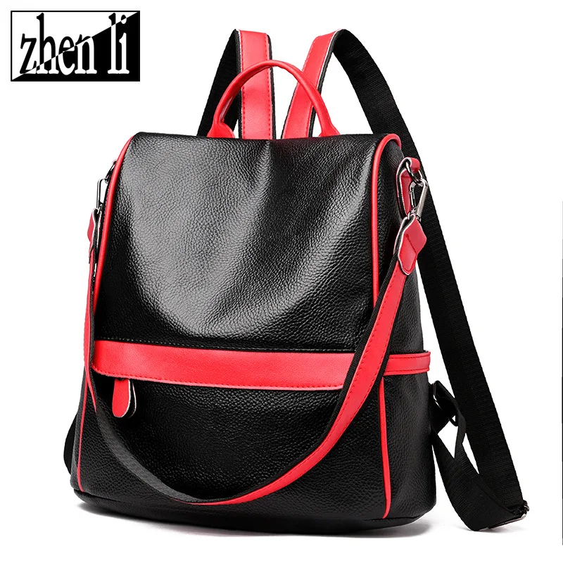 

Cross Border Direct Supply 2019 WOMEN'S Bag Europe And America-Style Soft Surface Popular Backpack PU Leather New Style Miumiu B