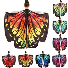 Дизайн Модная детская одежда для мальчиков и девочек Бабочка крыло шаль дамский плащ костюм аксессуар для мальчиков и девочек шарф Bufandas