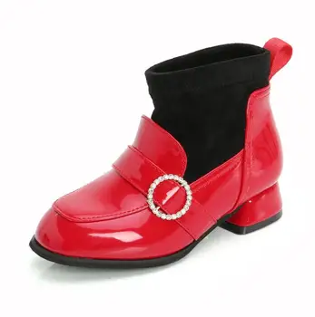 

Brand Autumn Winter Children Boots Boys Pu Leather Shoes Fashion Girl Martin Boots Waterproof Kids Boot Botas