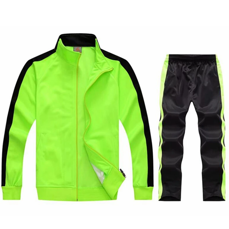 

Autumn Winter Tracksuit Men Sweatsuit 2 Pcs/Set Zip Jackets Coats And Pants Sets Joggers Mens Sporting Suit Jogging Sportswear