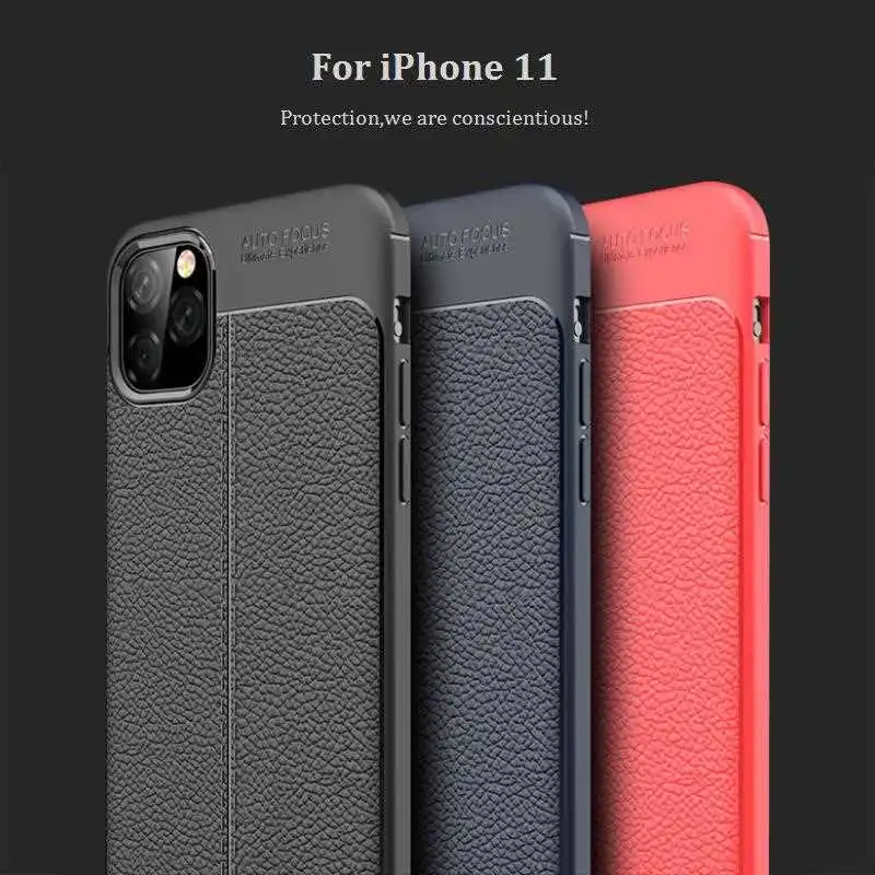 

Mokoemi Lichee Pattern Shock Proof Soft sFor iPhone 11 Case For iPhone 11 Pro Max Phone Case Cover