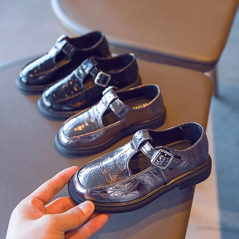 

2020 Spring Girl Shoes Leather Martens Shoes