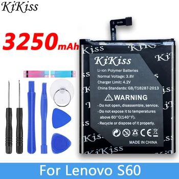 

3250mAh Big Power Battery for Lenovo S60 S60T S60W Mobile Phone Bateria BL245 High Capacity + Free Tools