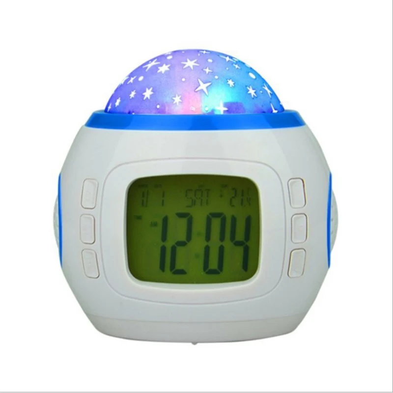 Музыка Led звездное небо цветной проекционный Цифровой Будильник Календарь новая