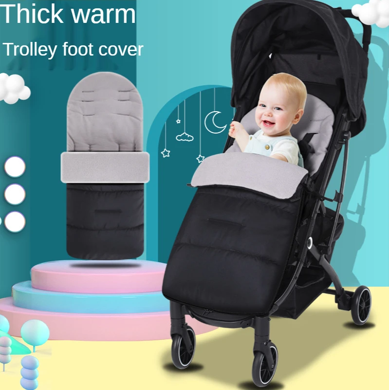 Baby Strollers best of sale Baby Stroller Warm Foot Cover Children's Quilt Universal Stroller Pad Plus Cotton Thickening Autumn Winter Stroller Accessory baby trend jogging stroller accessories