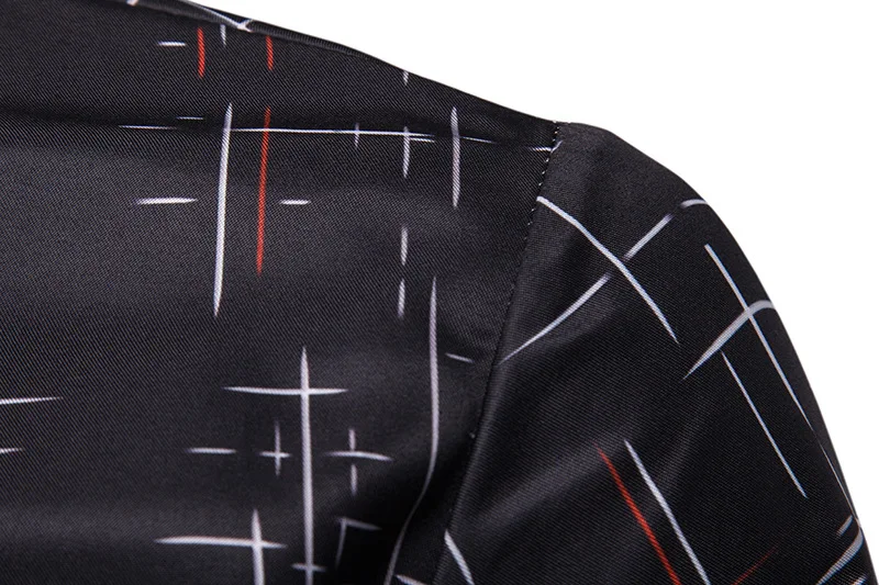 Белая рубашка с принтом для мужчин Camisa Social Masculina 2019 Осенняя новая приталенная Мужская рубашка с длинным рукавом деловая повседневная