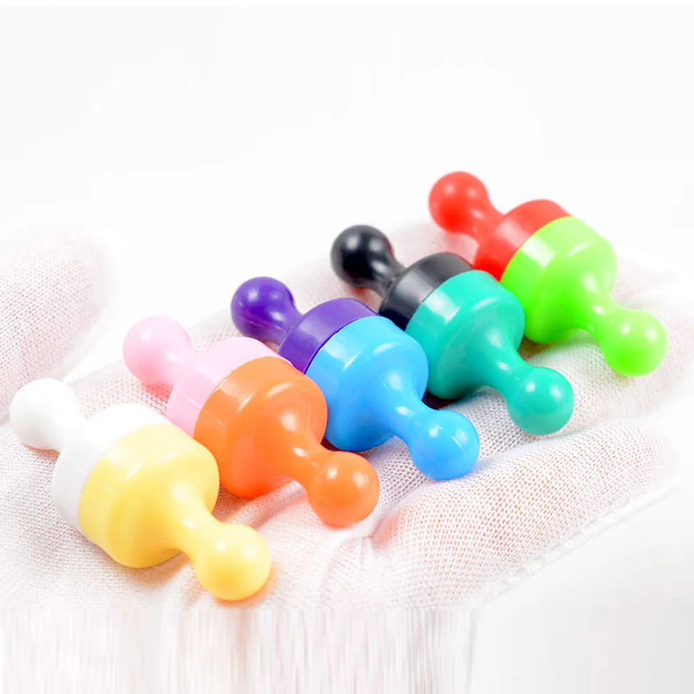 Multicolor Магнит круглый магнит офисный толкатель Магнитная письменная доска Пряжка черная доска Сильный магнитный гвоздь маленький цветной магнит 10 шт - Цвет: Multicolor