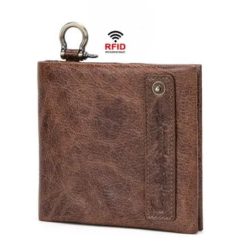 

2020 Genuine Leather Rfid Guard Against Theft Brush Man More Function Two Fracture Male Package wallets and purses free shipping