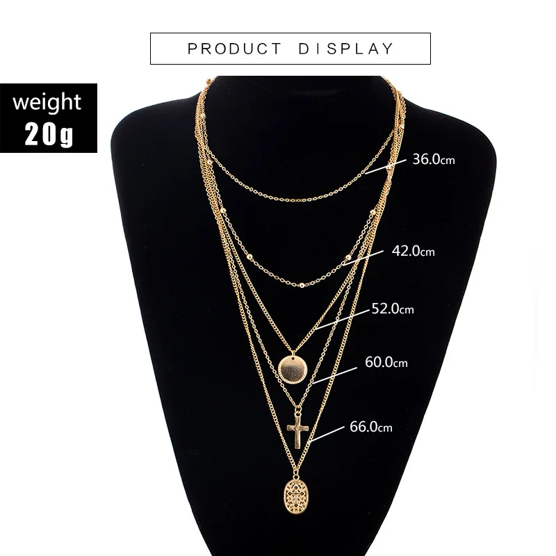 PickyanDco, золотой слоистый кулон в виде звезды, колье, набор, бохо, вырезанная монета с портретом, длинный свитер, цепочка, ожерелье для женщин, подарок NK001