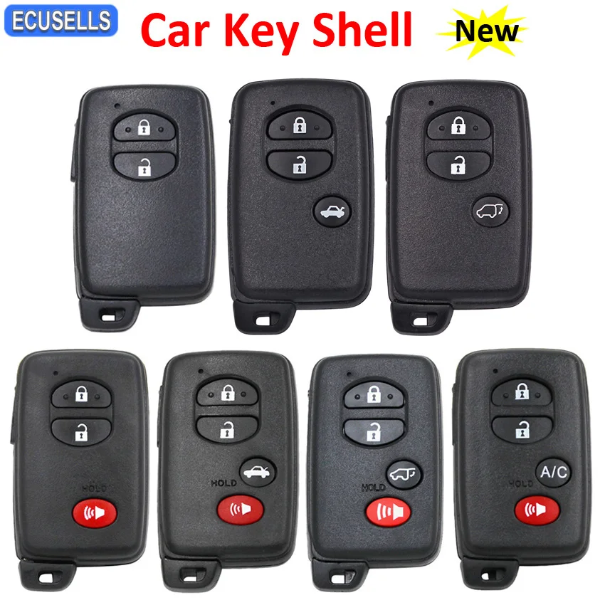 New 2/3/4 Button Remote Key Shell Case Fob Smart Car Key Housing For ...