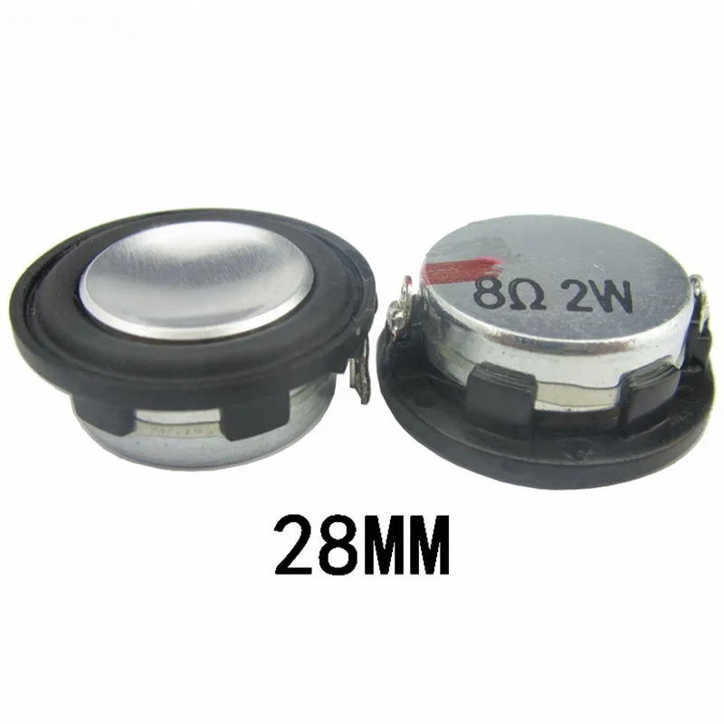 2pcs 28MM 8 Ohm 2 W 1 Inch HIFI Speakers Small Size Bluetooth Audio Full-range Mini Speaker Rubber Edge Material | Автомобили и