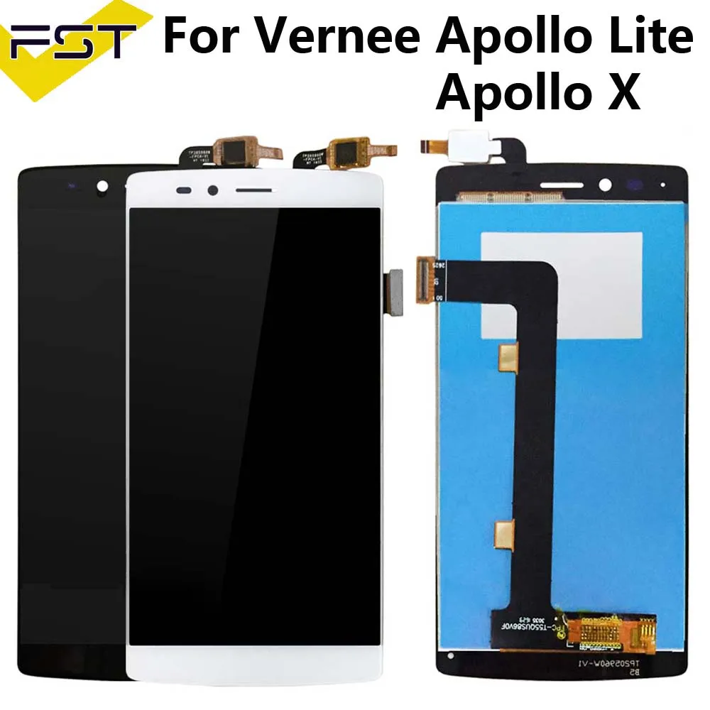 Per Vernee Apollo Lite Display Lcd + Tp Touch Screen Digitizer Assembly Lcd 5.5 "Per Telefono Cellulare Vernee Apollo X