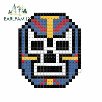 

EARLFAMILY 13cm x 10.9cm for Lucha Blue Redux Pixel Auto Decal Vinyl Car Sticker Waterproof Personality Creative Simulation Fun