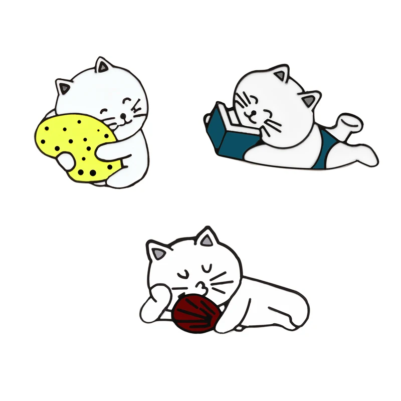 2-4 шт./компл. kawaii значки с животными на пуговицах, брошь на застежке, кот свинья кролик Цветок кактуса джинсовая рубашка Куртки Броши best friend» jewelyry
