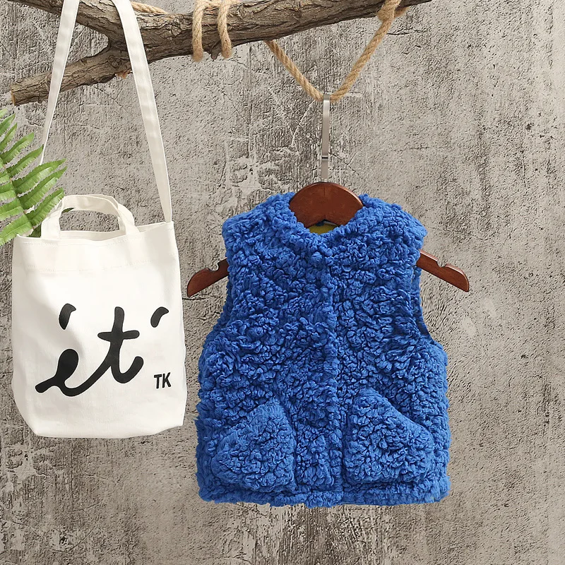 Детская одежда на весну и осень, детский кашемировый жилет из овечьей шерсти, детский теплый внутренний жилет для малышей