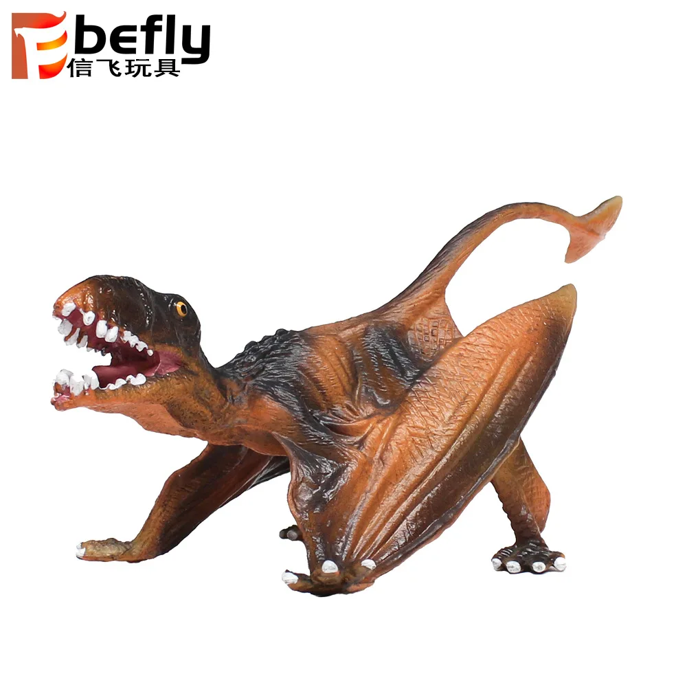 

14 Cm Model Dinosaur Toy Static Solid Squat Funding Stance Pterosaur flying dragon free Pterosaur Pterodactyl Model