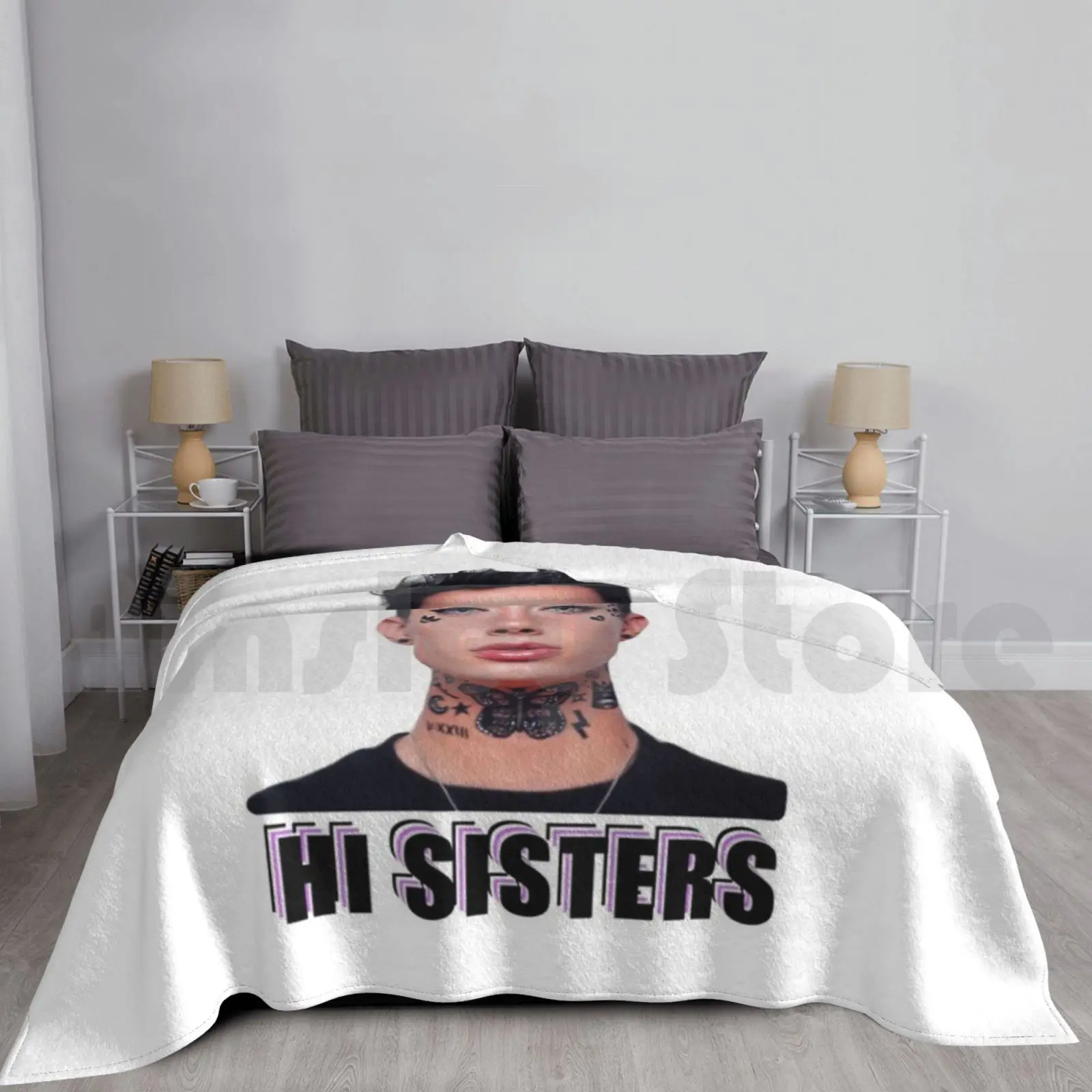 Cj2 , James Hi Sisters Coperta Fashion Custom Morphe Palette James Make Up Paintbrush Fashion Mapeup Funny Cool