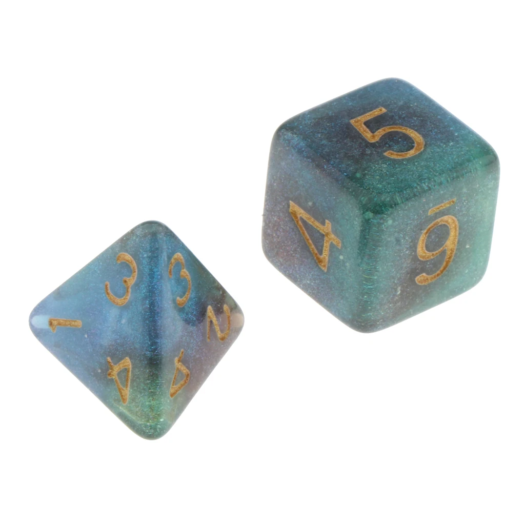 7Pc Multi-sided Dices Set D4-D20 MTG DND RPG Board Game Dice for D&D Roleplaying Party Casino Table Game Toy