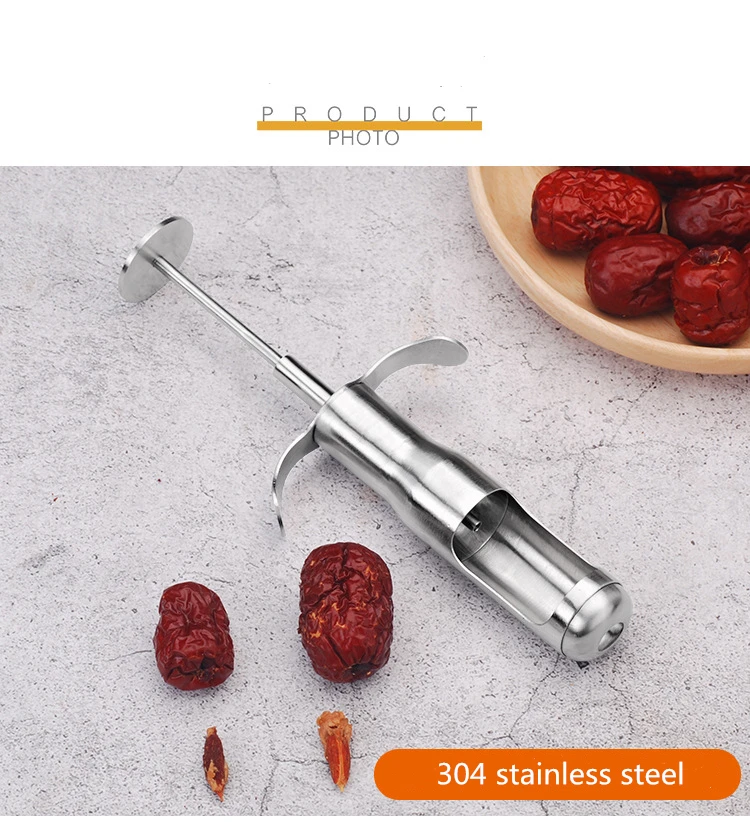 304 из нержавеющей стали для Jujube Corer для Jujube Nuclear Artifact Вишневый тоннуклеарный фруктовый коронка для Hu Инструмент Кухонные инструменты