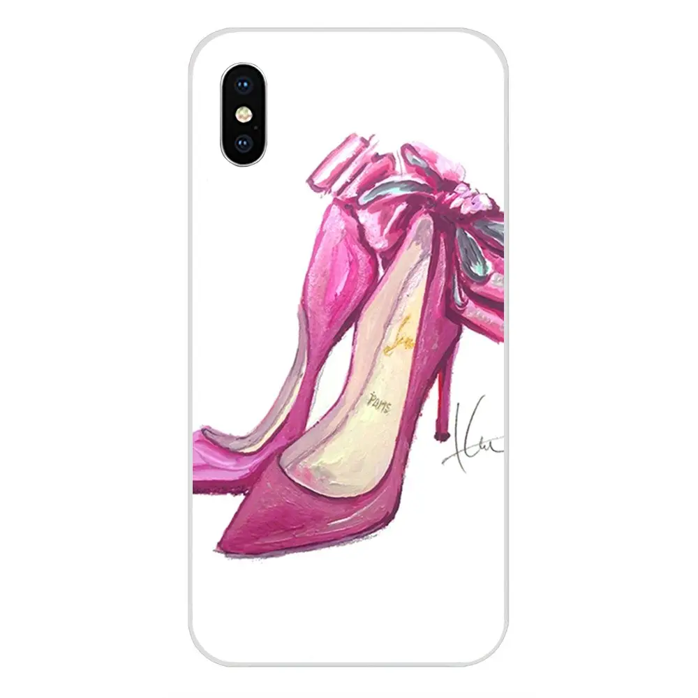 Силиконовые чехлы для телефонов Galaxy Grand A3 A5 A7 A8 A9 A9S On5 On7 Plus Pro Star красные туфли на высоком каблуке - Цвет: as picture