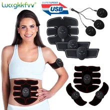 USB Rechargeable EMS Muscle Stimulator Wireless Buttocks Hip Trainer Abdominal ABS Stimulator Fitness Body Slimming Massager