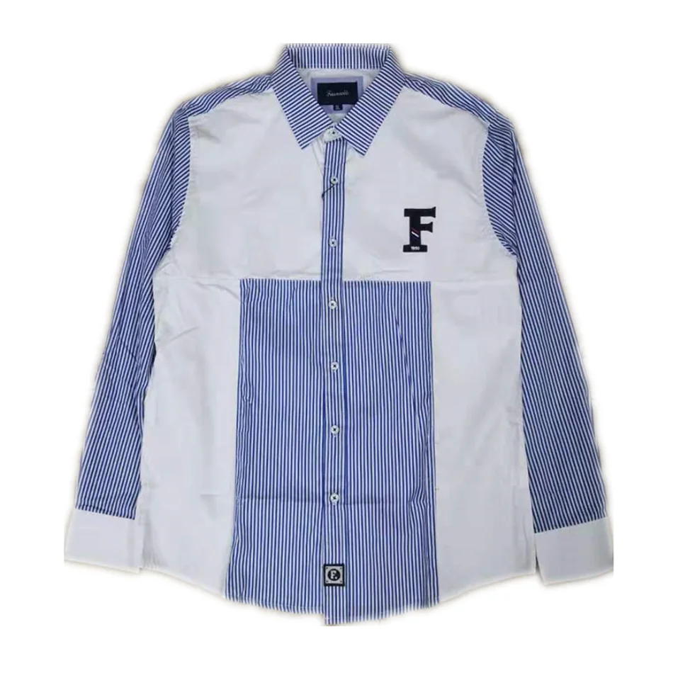 Рубашка с вышивкой, camisa masculina, мужские рубашки с длинным рукавом, хлопок, Social hombre eden park faconnable Сорочки мужские