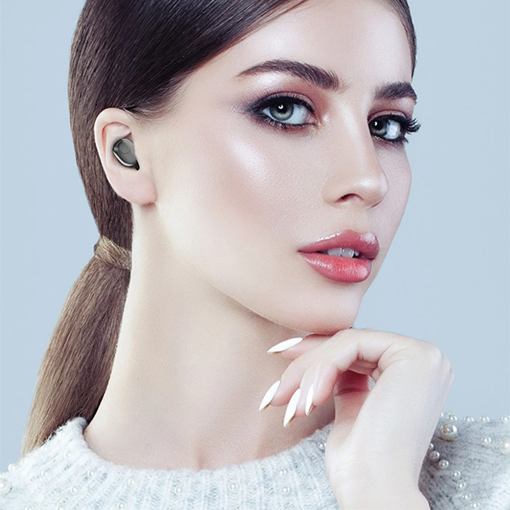 Bluetooth наушники 8D стерео беспроводные наушники мини беспроводное зарядное устройство Зарядка наушники гарнитура с 3500 мАч Внешний аккумулятор наушники