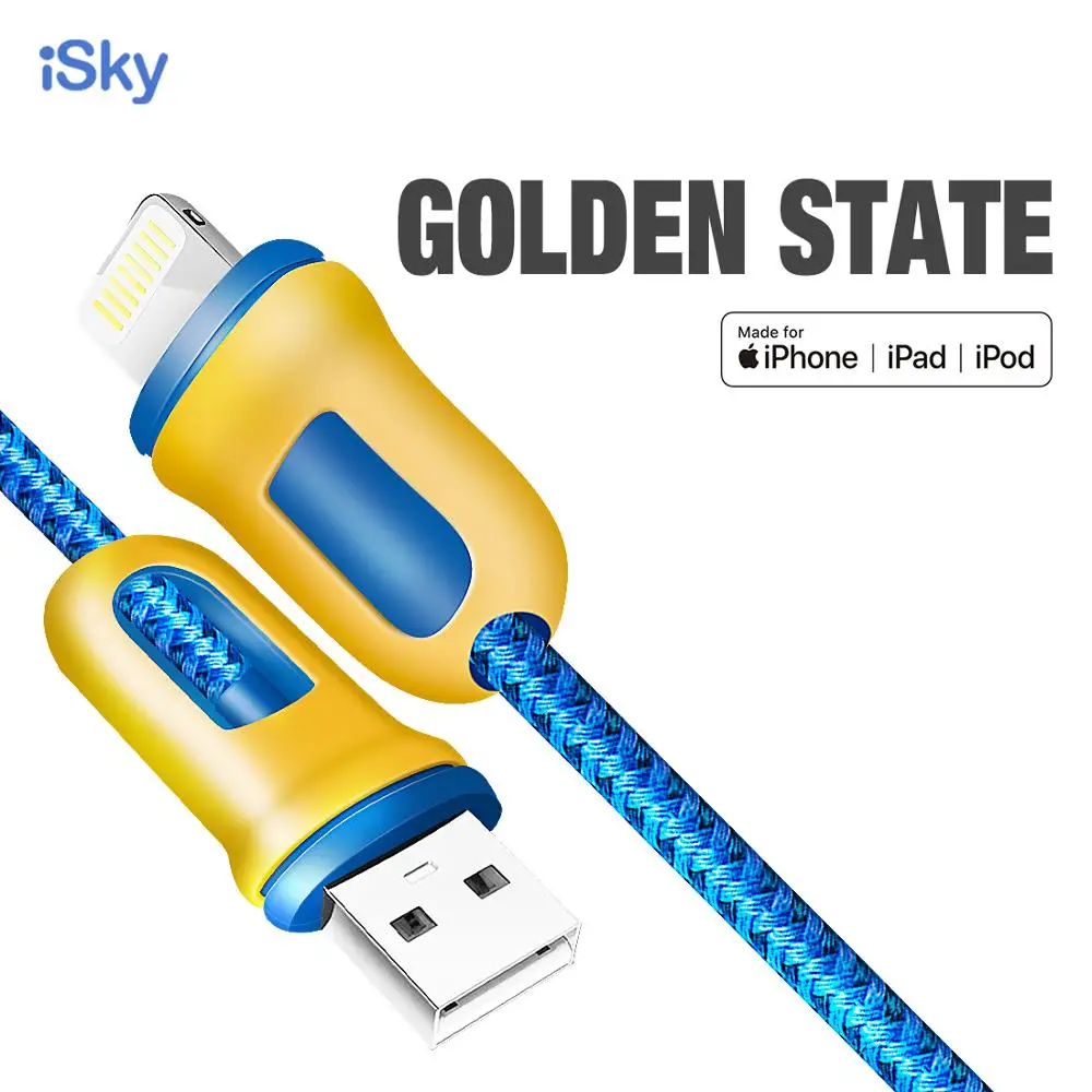 ISky MFi кабель для телефона 11X8765 Plus для Lightn к USB Быстрая Зарядка Синхронизация данных Баскетбол свинец для 8 контактов iOS
