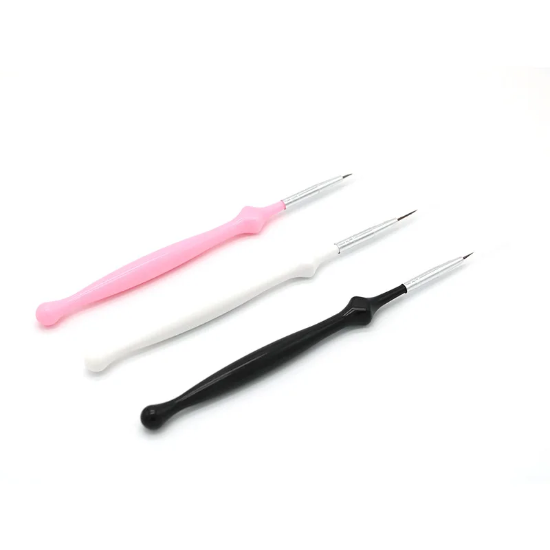 

3PCS Nail Art Design Set Dotting Painting Drawing Brush Pen Tools Gift For Nail New Arrival Nail pull pen CC61